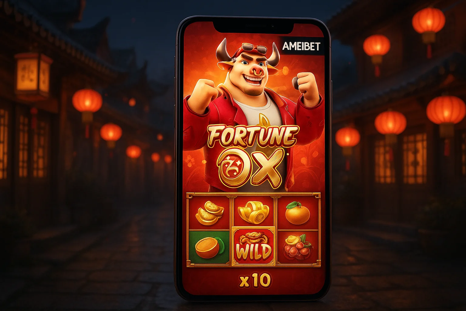 Fortune Ox no AMEIBET - Aposte Agora e Reivindique Seus Ganhos