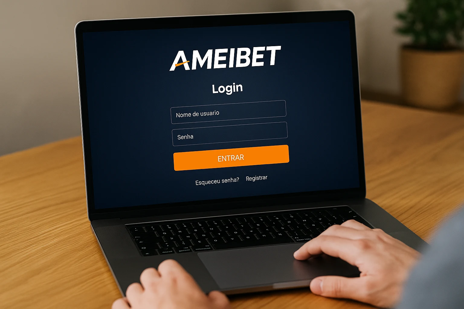 Criar uma nova Conta no plataforma AMEIBET